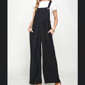 NWOT. Aluvina Overall. Black. S-M-L